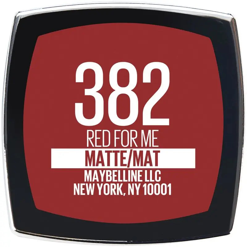 Maybelline New York Sensational Colour Lipstick Made For All 382 Red For Me Matte Red