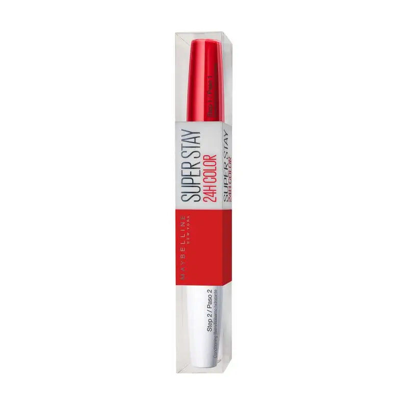 Maybelline New York Superstay 24H Long-Lasting Lipstick, Sombra 573 Vermelho Cereja Eterno