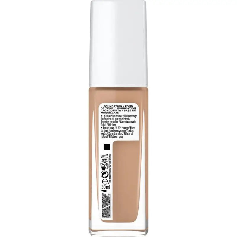 Maybelline New York Superstay Activewear 30H Foundation Longa Duração e Alta Cobertura. Sombra 21 Nude Beige.