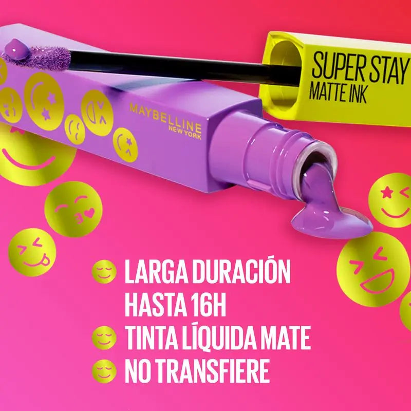 Maybelline New York Superstay Matte Ink Moodmakers Batom Matte de longa duração Sombra 455 Harmonizer