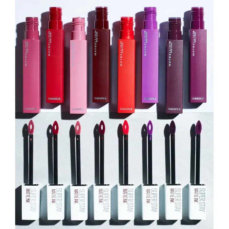 Maybelline New York Superstay Matte Ink Batom Matte de Longa Duração Sombra 20 Vermelho Pioneiro