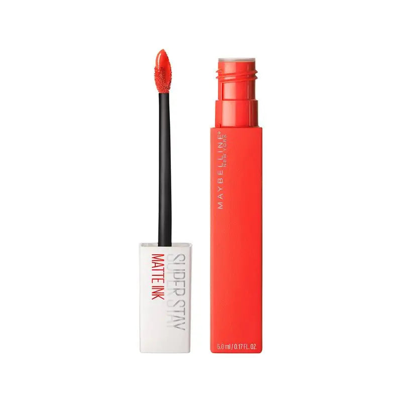 Maybelline New York Superstay Matte Ink Batom Matte de Longa Duração Sombra 25 Laranja Heroína