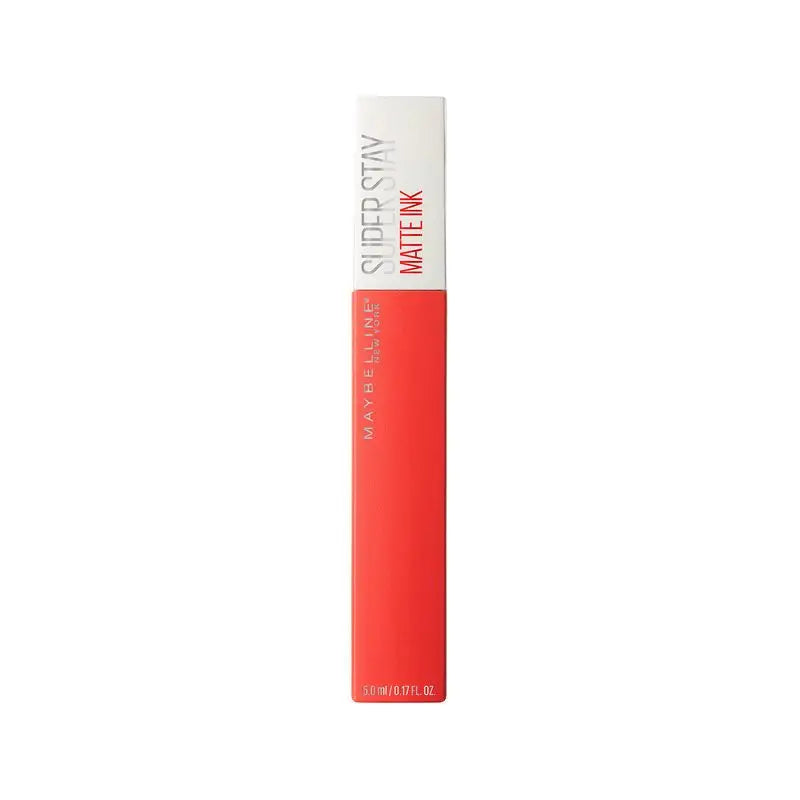 Maybelline New York Superstay Matte Ink Batom Matte de Longa Duração Sombra 25 Laranja Heroína