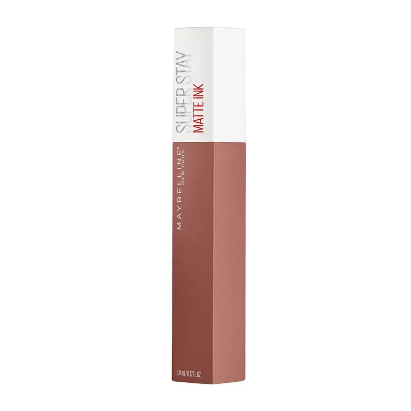 Maybelline New York Superstay Matte Ink Batom Matte de longa duração Sombra 65 Sedutora Cor Nude