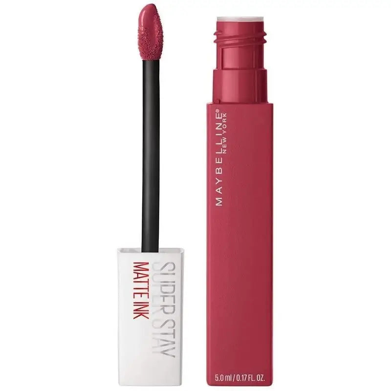 Maybelline New York Superstay Matte Ink Batom Matte de longa duração Sombra 80 Régua Cor Vermelha