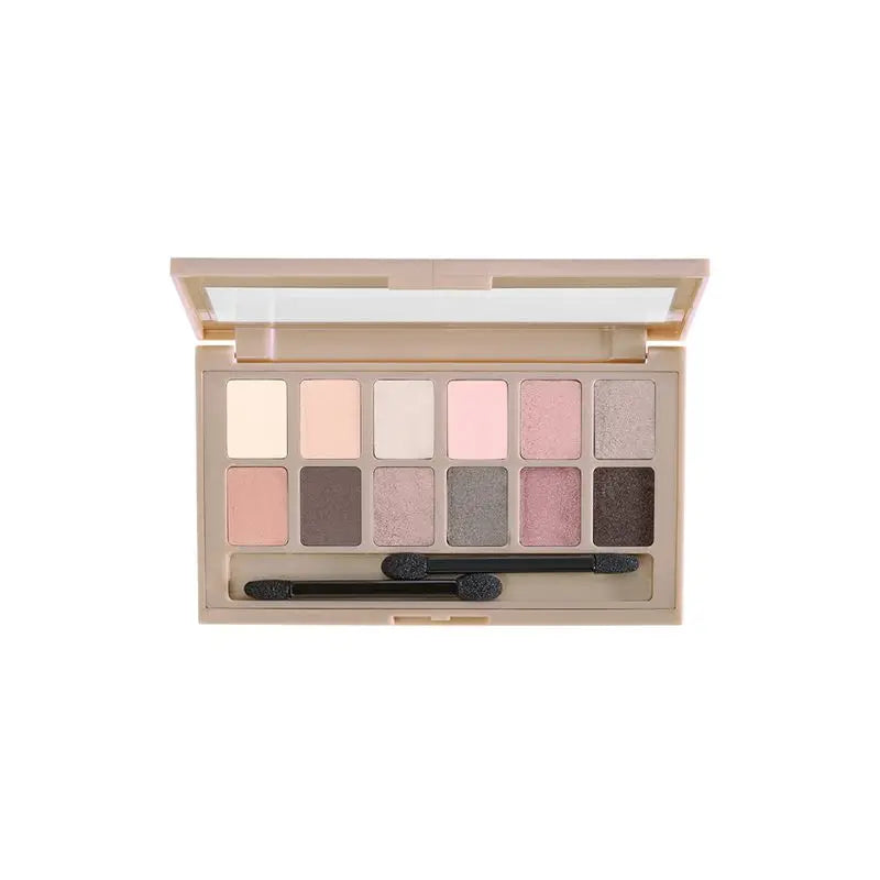 Maybelline New York The Blushed Nudes Eyeshadow Palette 12 tons de nude e rosa, 9,6 g