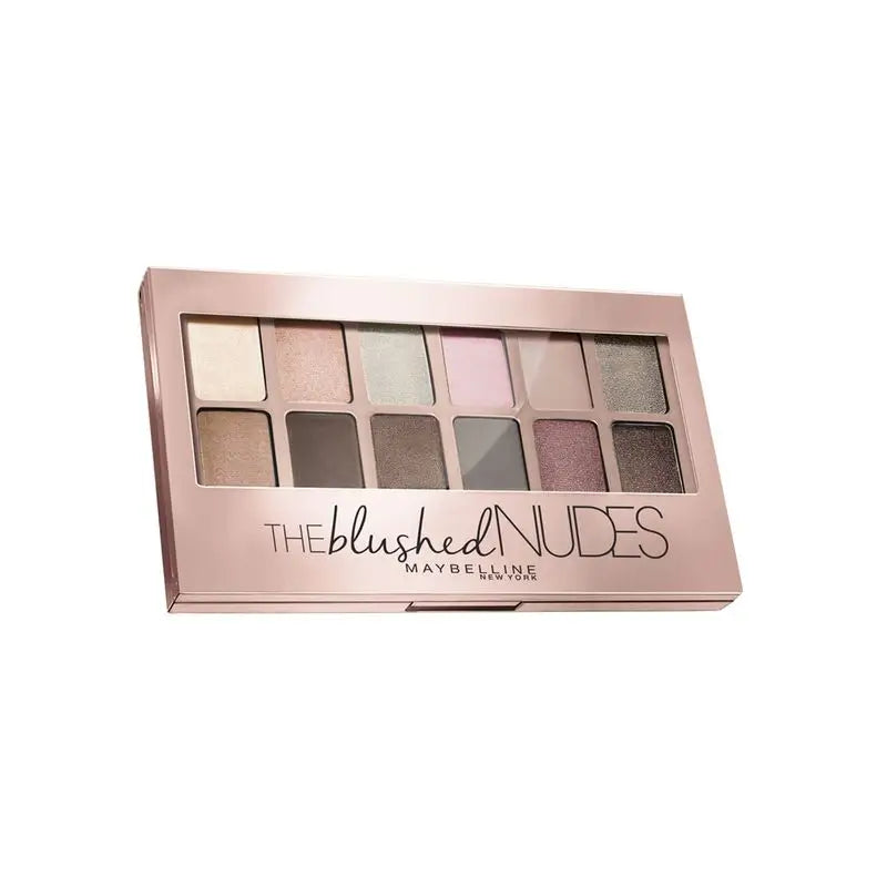 Maybelline New York The Blushed Nudes Eyeshadow Palette 12 tons de nude e rosa, 9,6 g