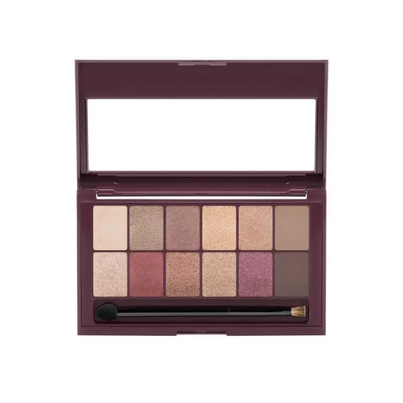 Maybelline New York The Burgundy Bar Eyeshadow Palette 12 Tons de Nude e Castanho - 9,6 G