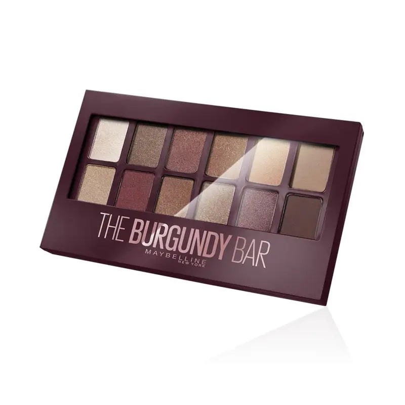 Maybelline New York The Burgundy Bar Eyeshadow Palette 12 Tons de Nude e Castanho - 9,6 G