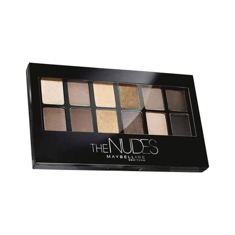 Maybelline New York The Nudes Eyeshadow Palette 12 tons de nudez e castanho, 9,6 g