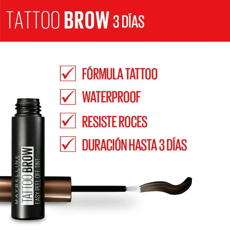 Maybelline New York Tattoo Brow Dye 3 Day 1 Castanho Claro Castanho Claro 4,6 G