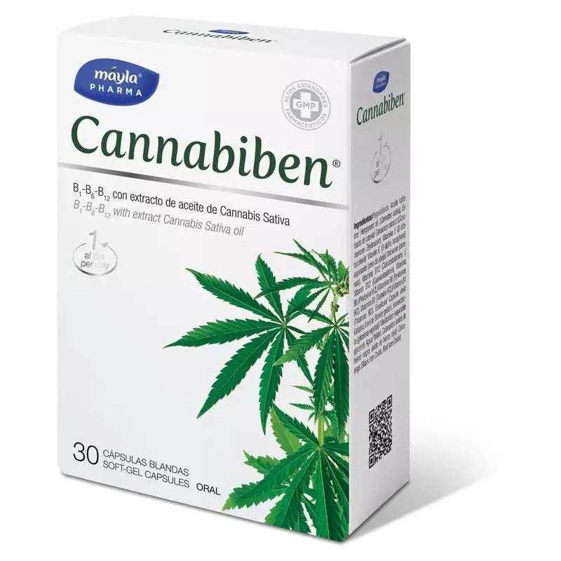 Mayla Pharma Cannabiben Joint Relief , 30 cápsulas de gelatina mole