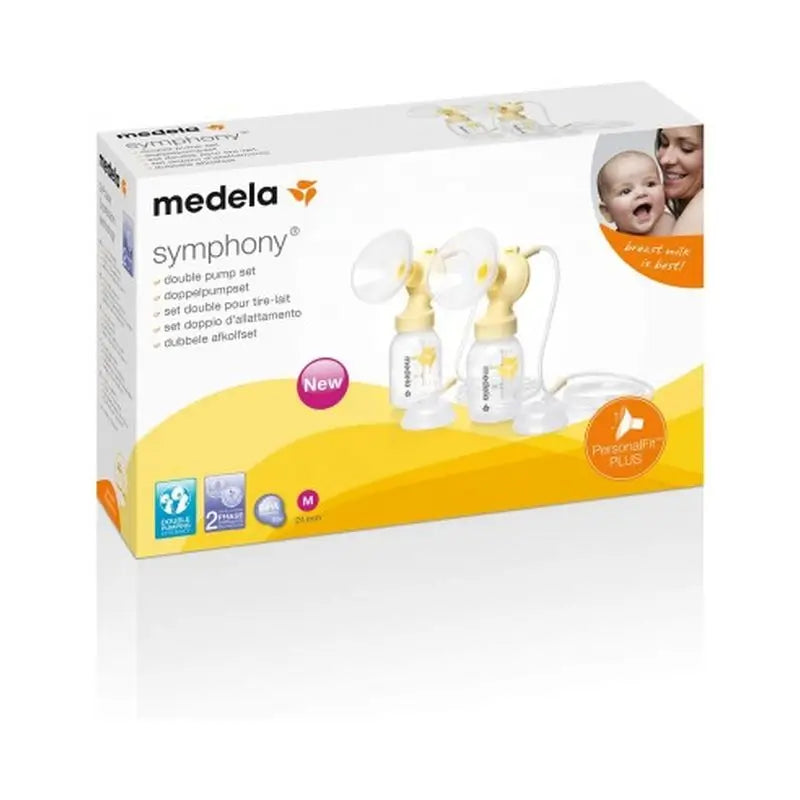 Medela Sacaleches Set Recolección Doble Symphony Personal Fit Plus M 24 Mm 