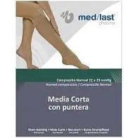 Medilast Media Corta Normal con Puntera Beig Eg