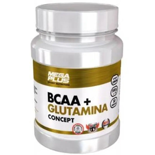 Mega Plus Bcaa+Glutamina Concept Piña 500Gr.