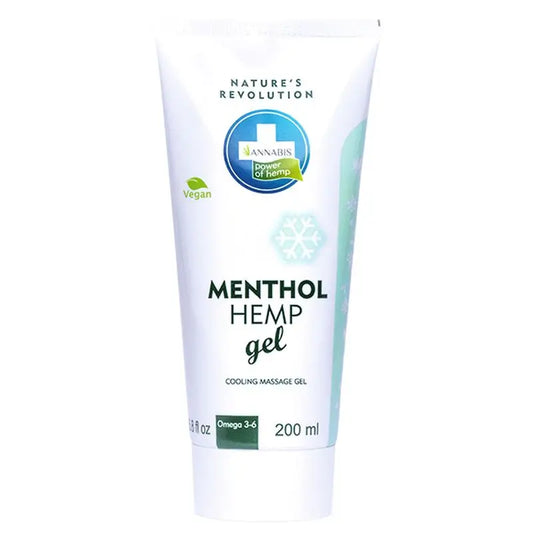 Menthol Hemp Gel Efecto Frío · Gel De Cáñamo Natural Y Vegano Para Alivio Y Masaje , 200 ml