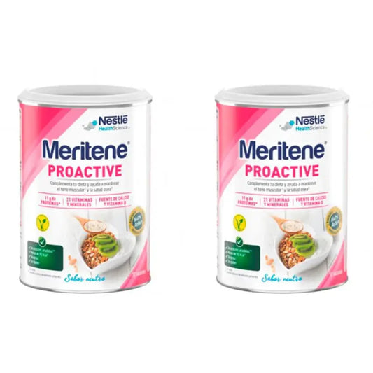 Meritene Proactive Neutro Sabor 2X408 Gr Pote