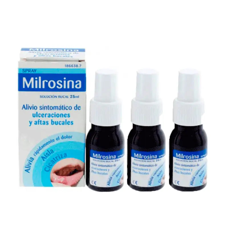 Milrosina Triplo Spray Solução Oral 3 x 25 ml