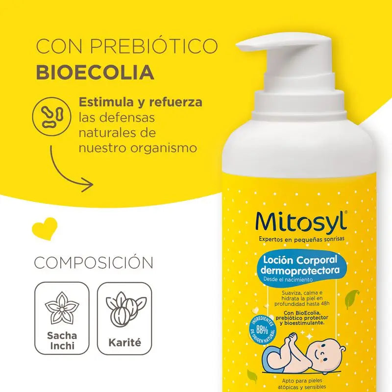 Mitosyl Baby Loção corporal dermo-protetora , 400 ml