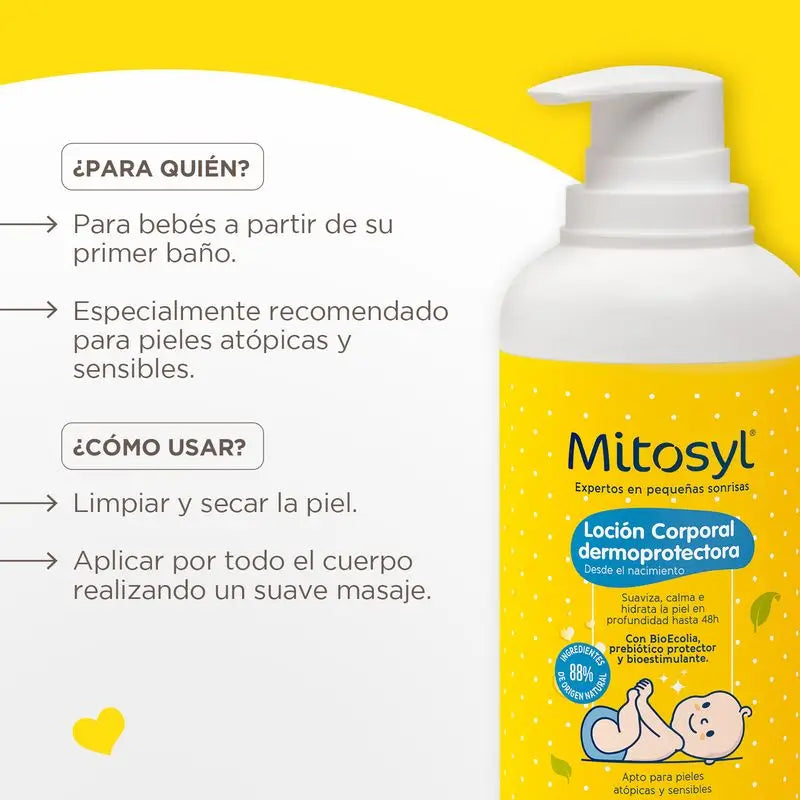 Mitosyl Baby Loção corporal dermo-protetora , 400 ml