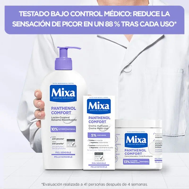 Mixa Pantenol Comfort Creme multiusos para peles sensíveis 50 ml