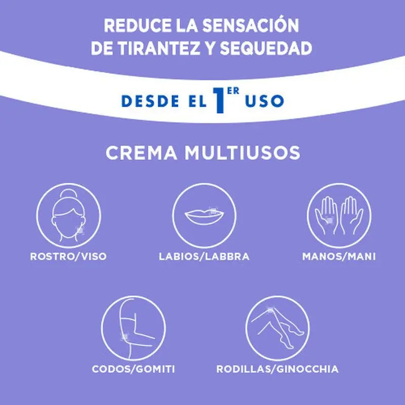 Mixa Pantenol Comfort Creme multiusos para peles sensíveis 50 ml