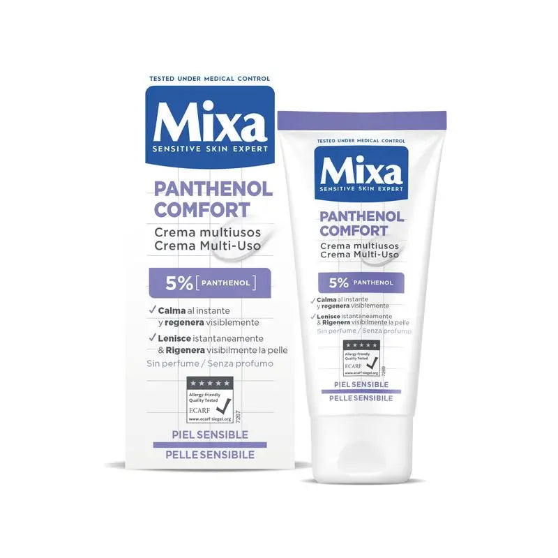 Mixa Pantenol Comfort Creme multiusos para peles sensíveis 50 ml