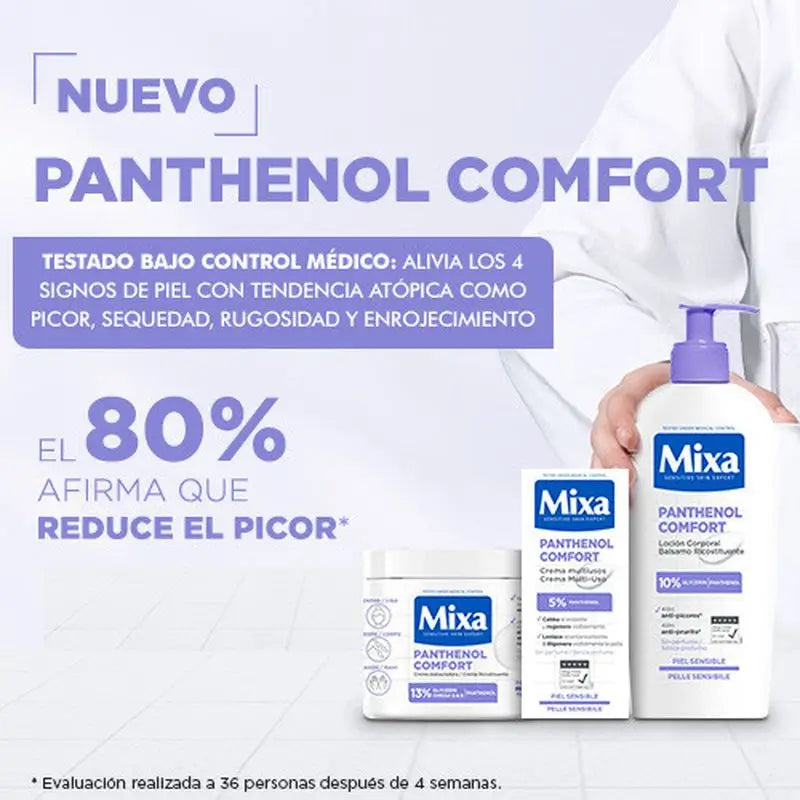 Mixa Pantenol Comfort Creme Reparador Para Pele Com Tendência Atópica 400Ml