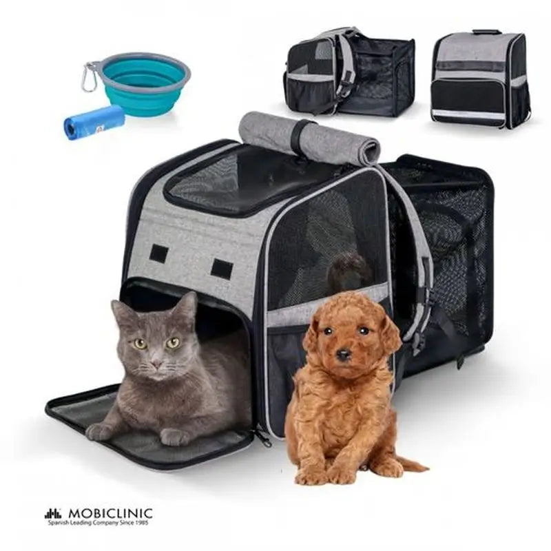 Saco de transporte extensível e dobrável para animais de estimação Mobiclinic 37X29X37.5 Cm