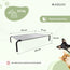 Mobiclinic Cama Elevada Isolada para Animais de Estimação 122 X 71 X 21 Cm Cinzento Cleo