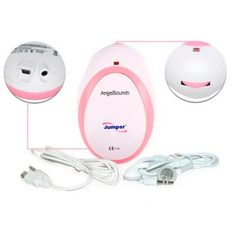 Mobiclinic Detetor Fetal - Mini - Elegante - Compacto - Portátil - Rosa - Angelsounds