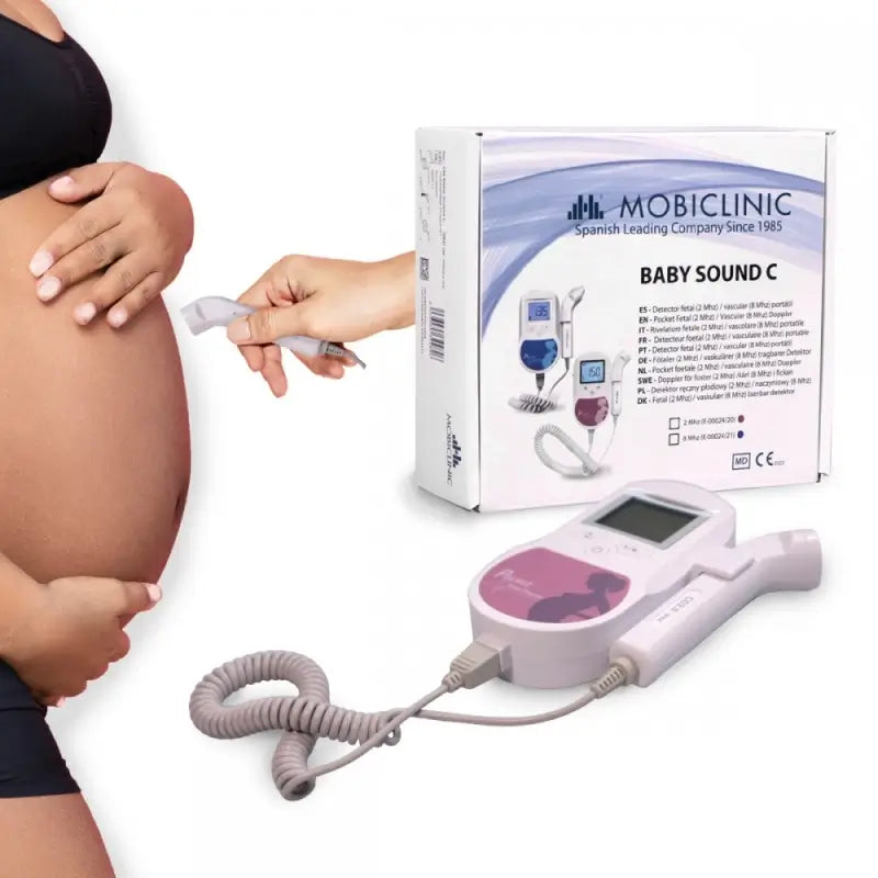 Mobiclinic Doppler fetal - 2Mhz - Portátil - Som para bebés C