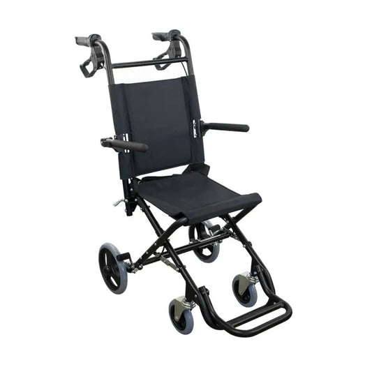 Mobiclinic Silla De Ruedas Para Tránsito Plegable Con Frenos En Manetas