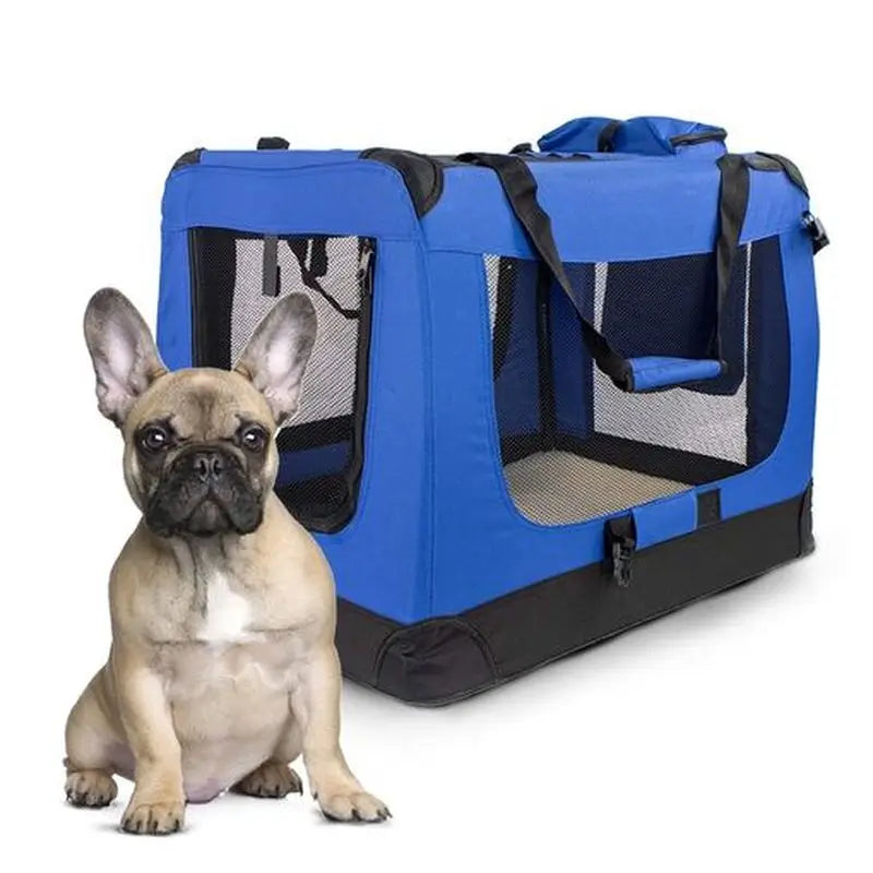 Mobiclinic Porta-animais dobrável Blue Baloo Tamanho L