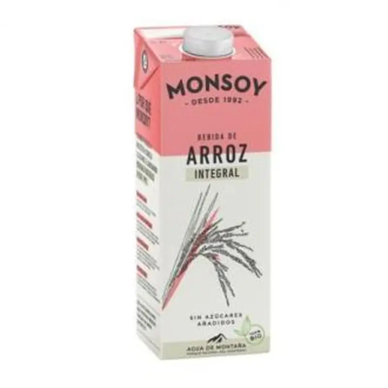 Monsoy Bebida Vegetal De Arroz Integral 1Lt 6Uds. Bio 