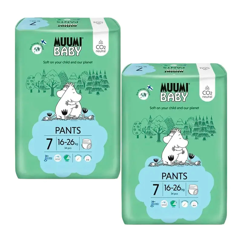 Fraldas de Treino para Bebés Moomin Tamanho 7 , 2 x 34 pcs.