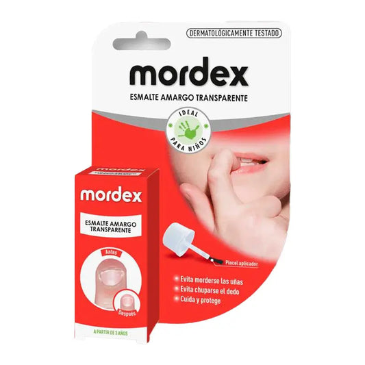 Mordex - Esmalte Amargo Transparente - Frasco de 9 ml