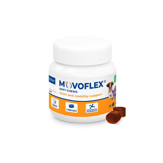 Virbac Movoflex 4G Medium 15-35Kg, 30 Comprimidos Mastigáveis