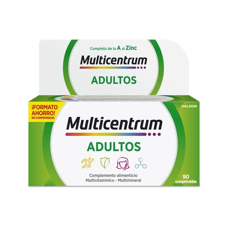 Multicentrum Multivitamin Food Supplement for Adults, 90 comprimidos