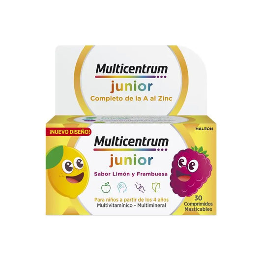 Multicentrum Junior Multivitamin + 4 anos, 30 Comprimidos