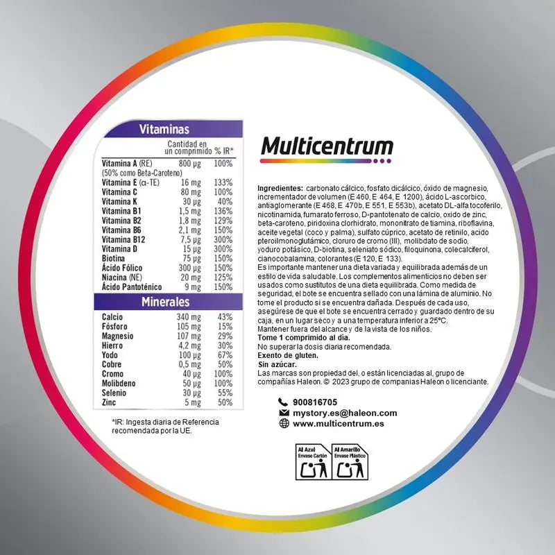 Multicentrum Women 50+ Multivitamínico, 90 Comprimidos