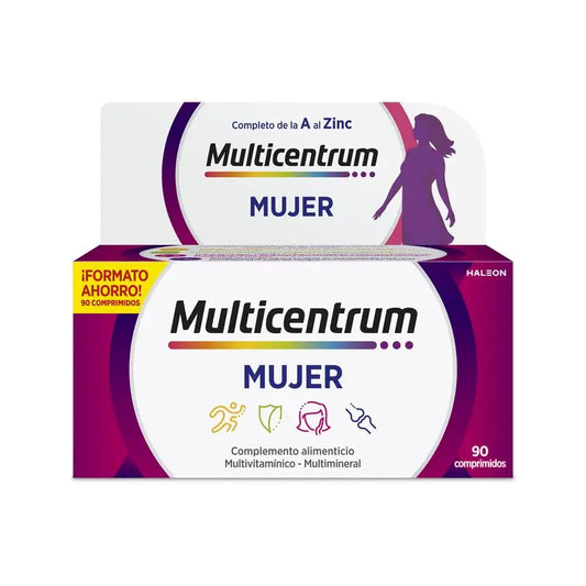 Suplemento Alimentar Multivitamínico Multicentrum Mulher, 90 Comprimidos