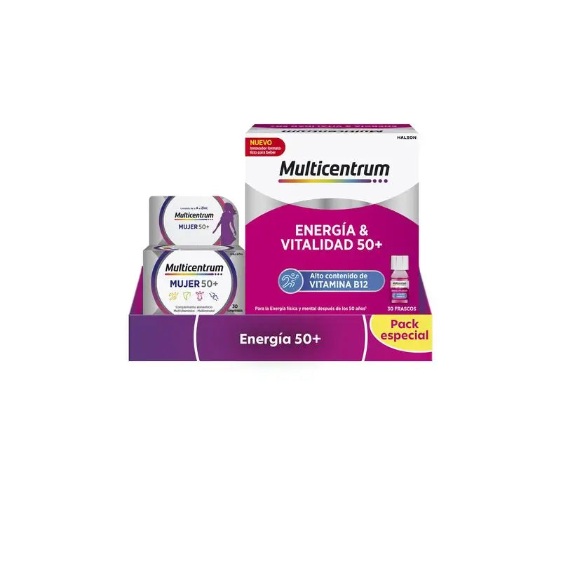 Multicentrum Energy Pack 50+ para mulheres