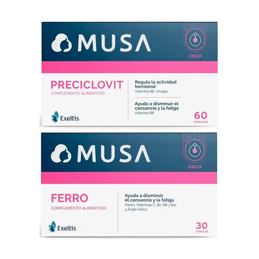 Musa Pack Preciclovit Pré-menstrual + Ferro , 60 + 30 cápsulas