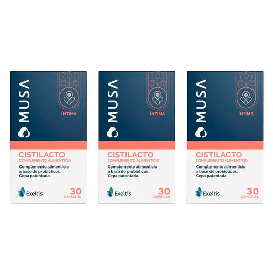 Musa Triplo Cistilact Probiotic Cysititis , 3 x 30 cápsulas