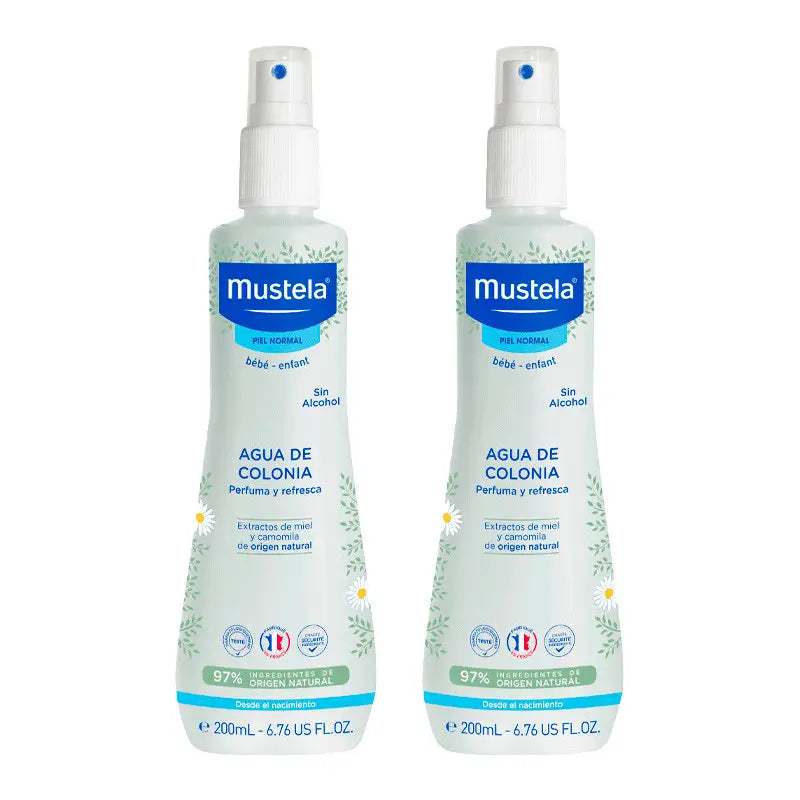 Mustela Duplo Agua de Colonia Sin Alcohol, 2x200ml