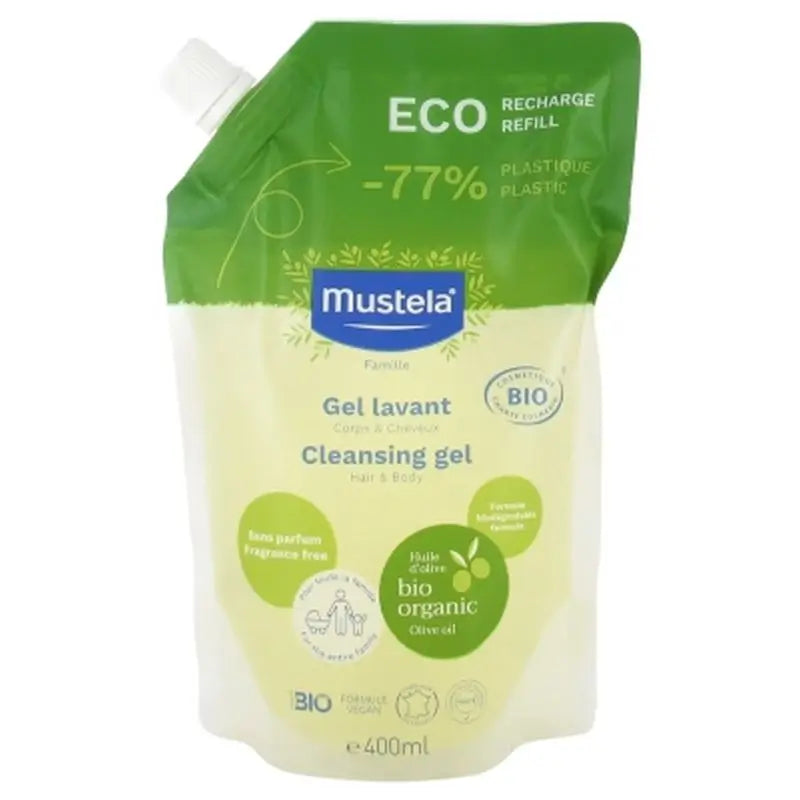 Champô Gel Biológico Mustela, 400Ml