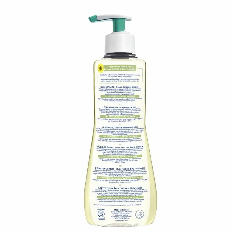 Mustela Stelatopia Aceite de Baño y Ducha, 500 ml