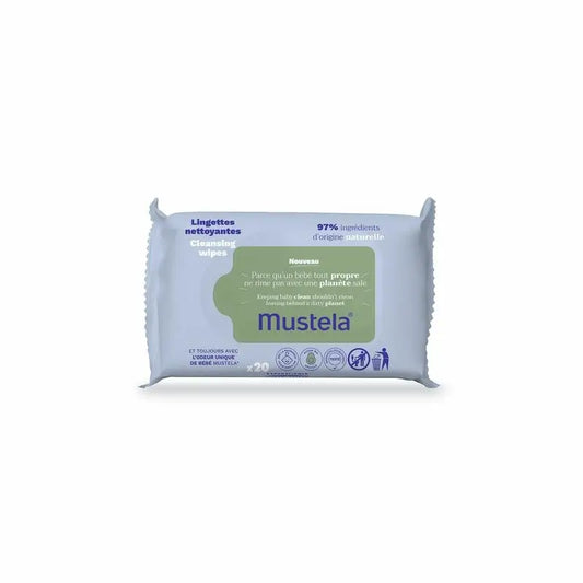 Mustela Toalhetes de Limpeza com Abacate Bio, 20 unidades