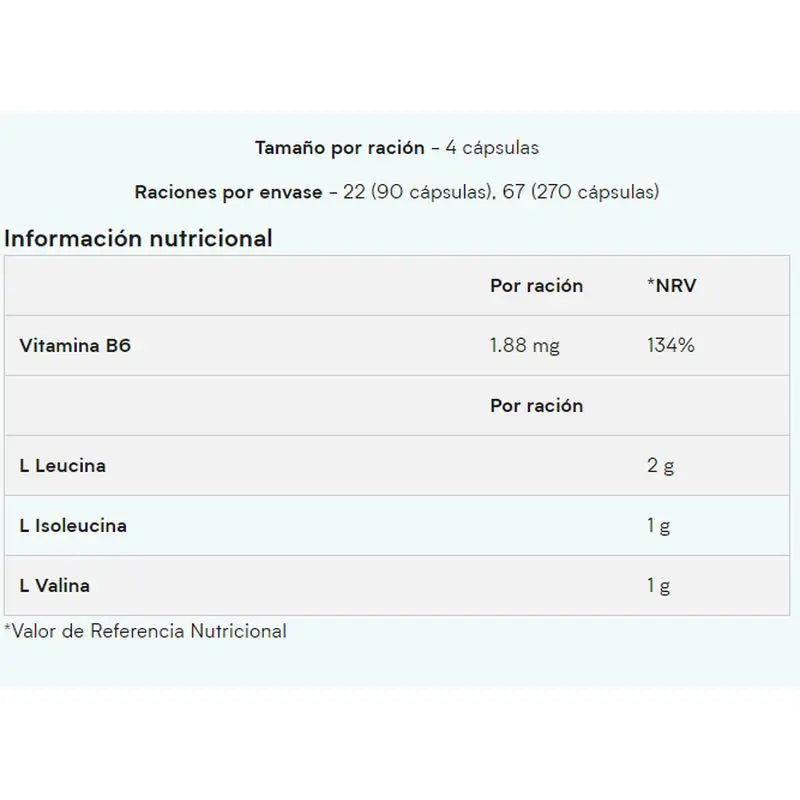 Myprotein Bcaa Plus 1000Mg , 270 comprimidos